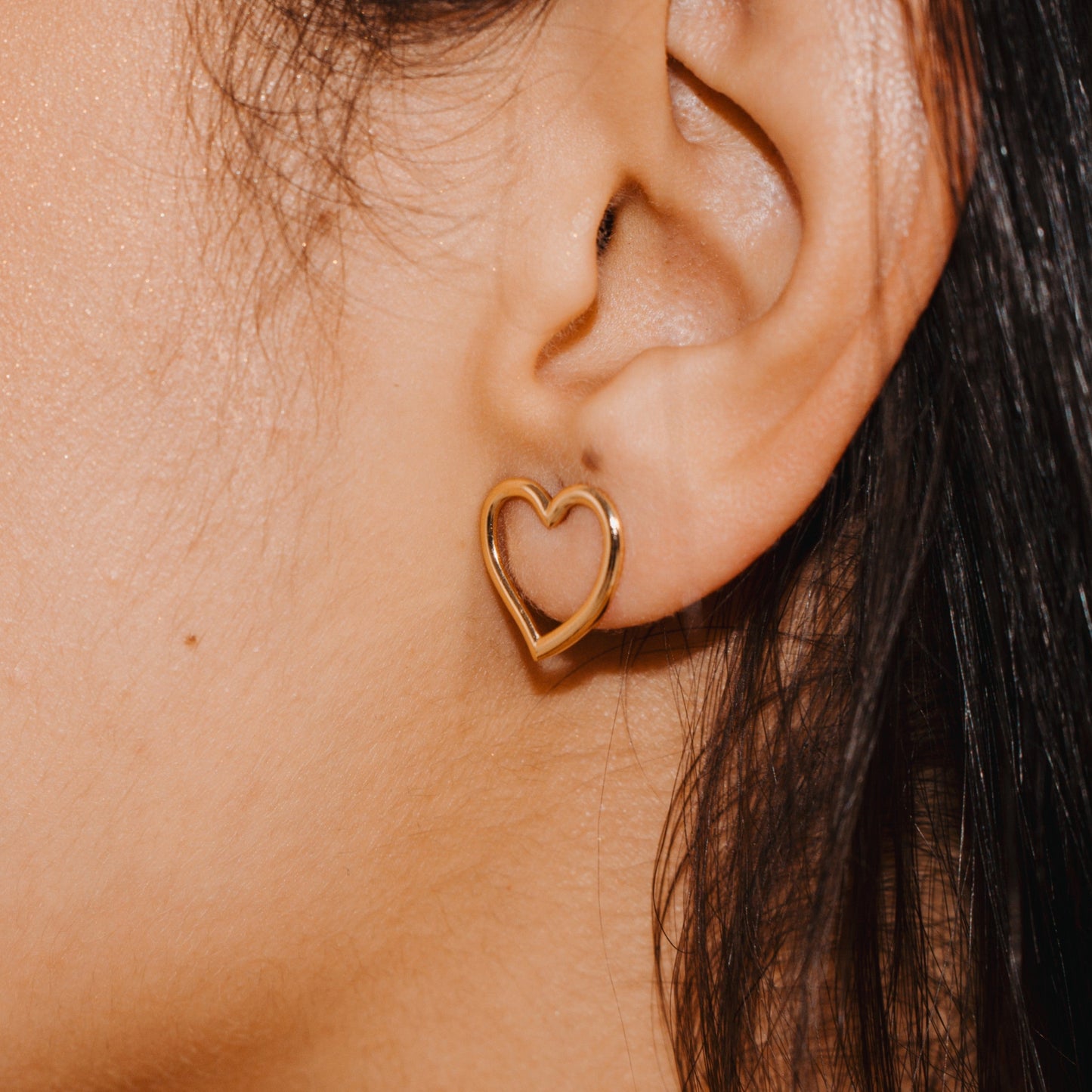 Aretes Corazon Silueta