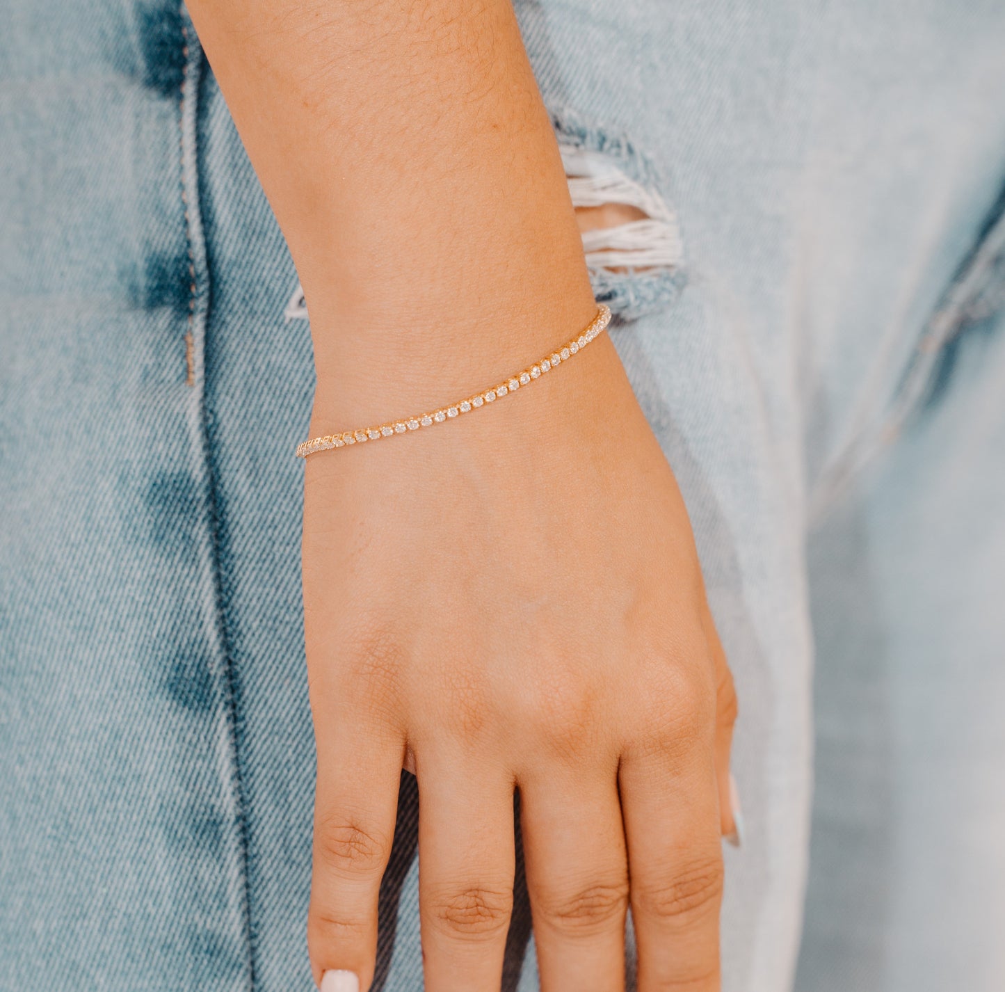 Pulsera Tennis Circon Cristal