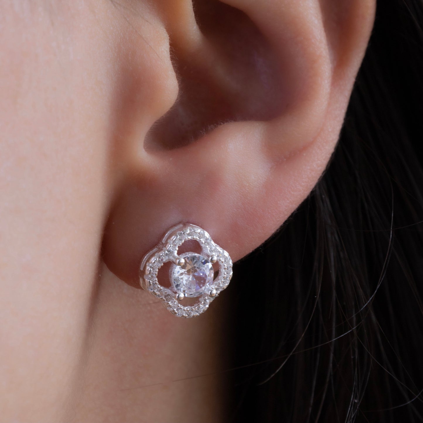Aretes Plata Enchated