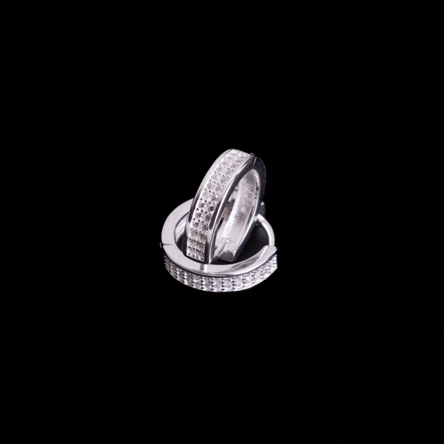 Aretes Plata Silver Hoops