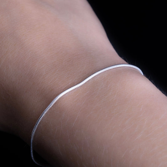 Pulsera de Plata Cola de Ratón