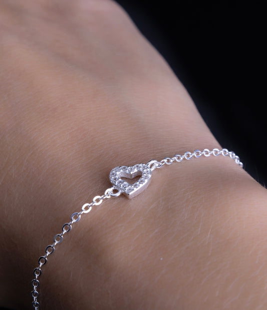 Pulsera de Plata True Heart Mujer