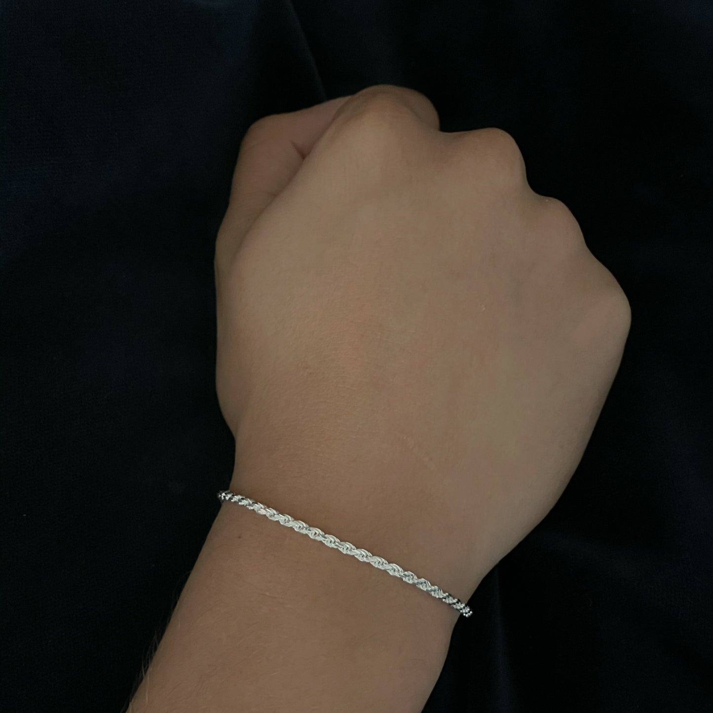 Pulsera de Plata Lazo Unisex