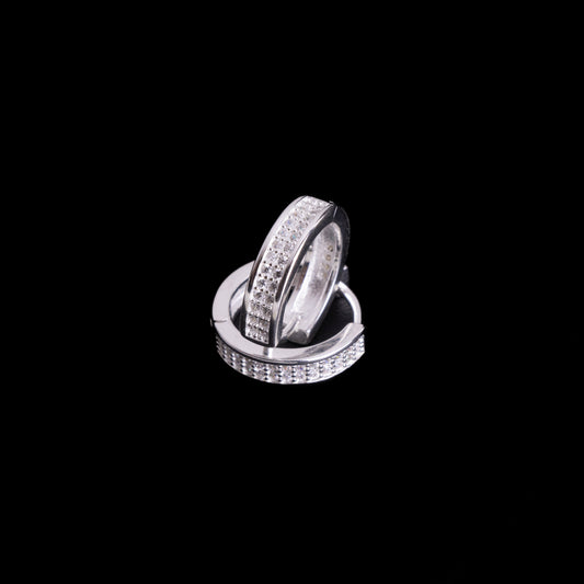 Aretes Plata Silver Hoops